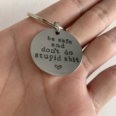 Thoughtful Keychain Gift for Men and Women: Stay Safe and Make Smart Decisions
