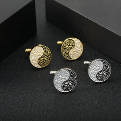 Metal Button Cufflinks Zinc Alloy Shirt Cufflinks for Wedding Suit