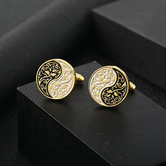 Metal Button Cufflinks Zinc Alloy Shirt Cufflinks for Wedding Suit