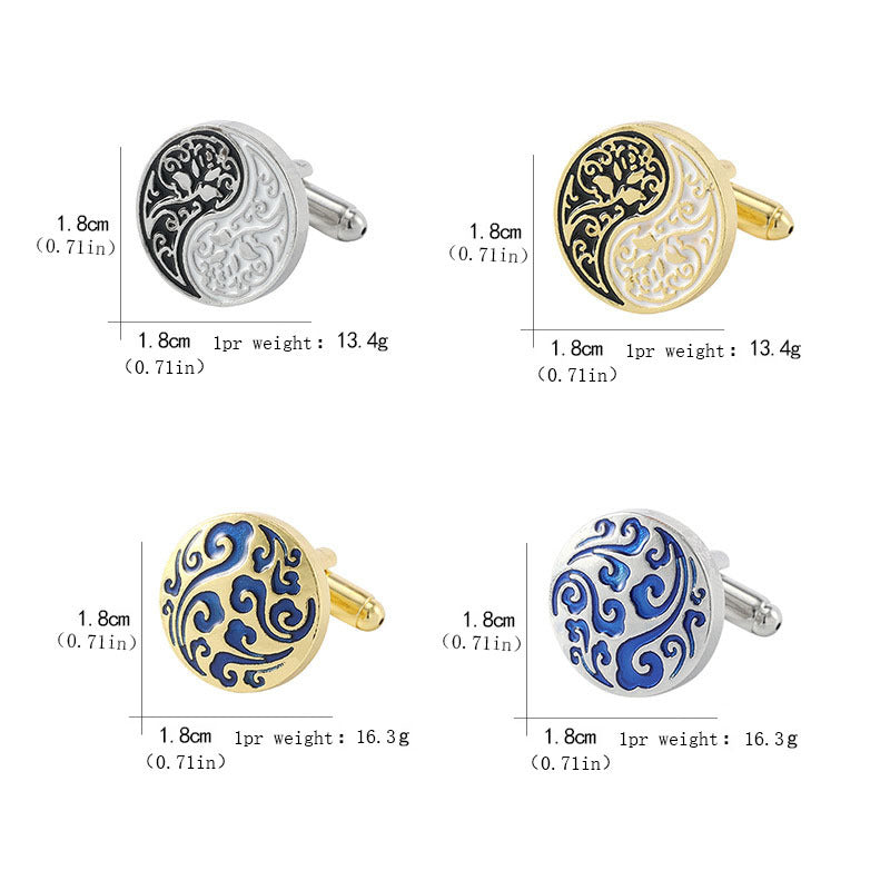Metal Button Cufflinks Zinc Alloy Shirt Cufflinks for Wedding Suit