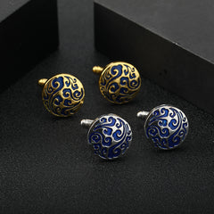 Metal Button Cufflinks Zinc Alloy Shirt Cufflinks for Wedding Suit
