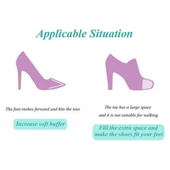 Shoe Filler Toe Inserts for Women - Adjustable Shoe Fillers for Too Big Shoes