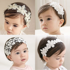 Toddler Girls Flowers Headbands Set of 3