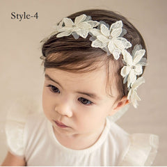 Toddler Girls Flowers Headbands Set of 3