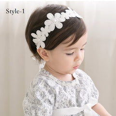 Toddler Girls Flowers Headbands Set of 3