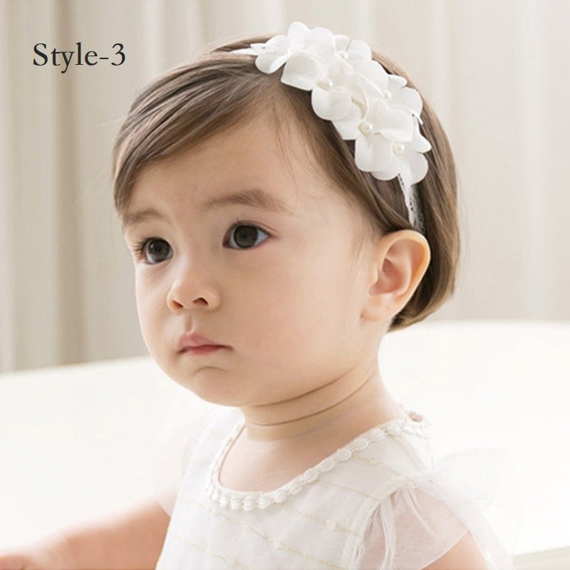Toddler Girls Flowers Headbands Set of 3