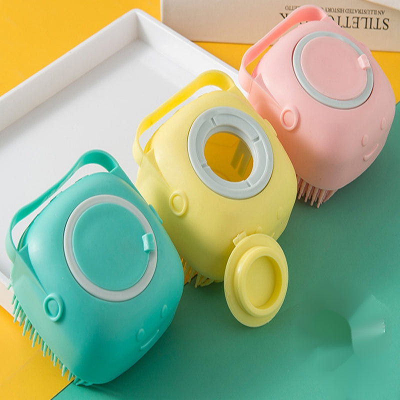 Soft Silicone Baby Bathbrush Shampoo Wash Cleansing Brush