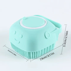 Soft Silicone Baby Bathbrush Shampoo Wash Cleansing Brush