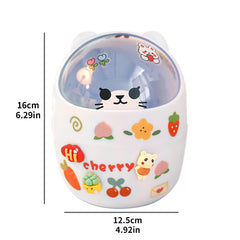 Cartoon Makeup Storage Box for Desk Organization