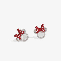Cartoon Mouse Stud Earrings Decorative Accessories Gift For Girls