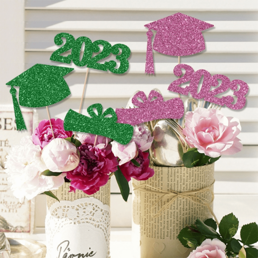 DIY Graduation Desktop Table Bouquet Centerpieces for Classroom Ornaments