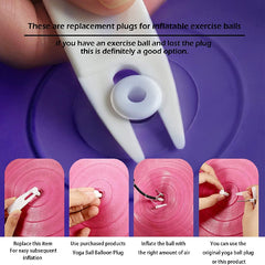 Yoga Ball Air Plug for Fitness Exercise with Stopper Pin Needle