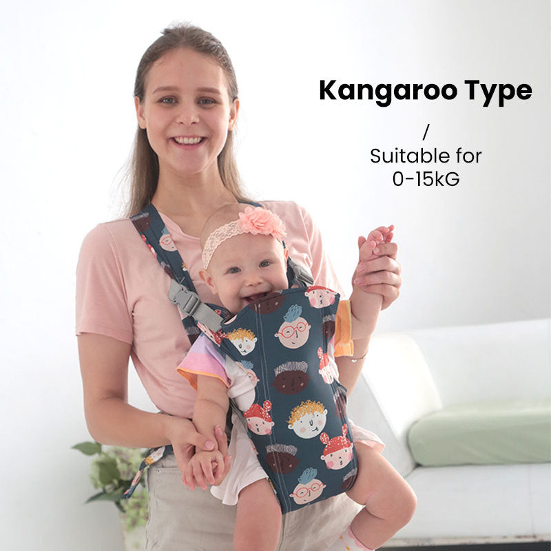 Ergonomic Baby Carrier 0-48 Months Hip Seat Sling Front-Facing Wrap