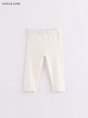 MARC&JANIE Girls Knit Leggings Soft Breathable Kids Clothes