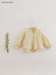 MARC&JANIE Girls Long Sleeves Shirt Comfortable Breathable Kids Summer Clothes