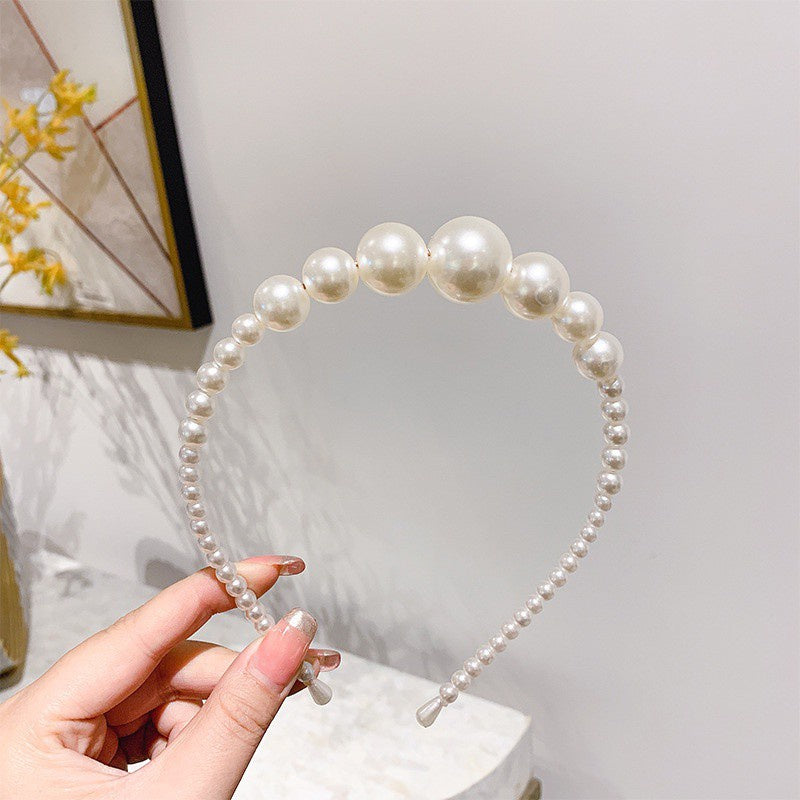 Faux Pearl Headband Vintage Princess Headdress