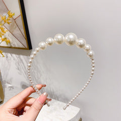 Faux Pearl Headband Vintage Princess Headdress