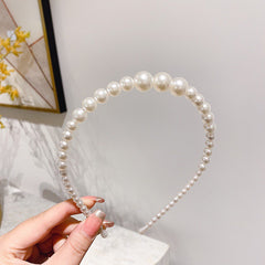 Faux Pearl Headband Vintage Princess Headdress