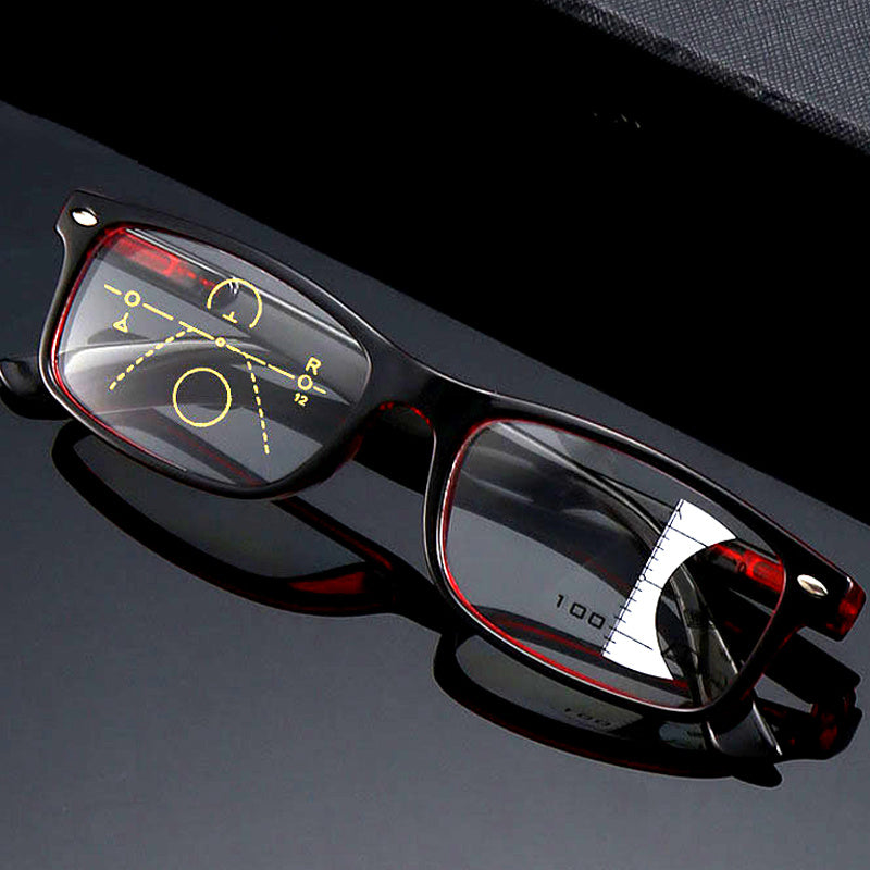 Progressive Multifocal Reading Glasses Anti Light Full Frame 1.5 2.5