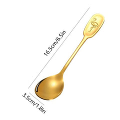 4pcs Flamingo Spoon Set 304 Stainless Steel Teaspoons Mini Coffee Sugar Spoons