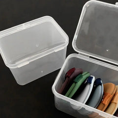 Transparent Square Storage Box Makeup Jewelry Organizer
