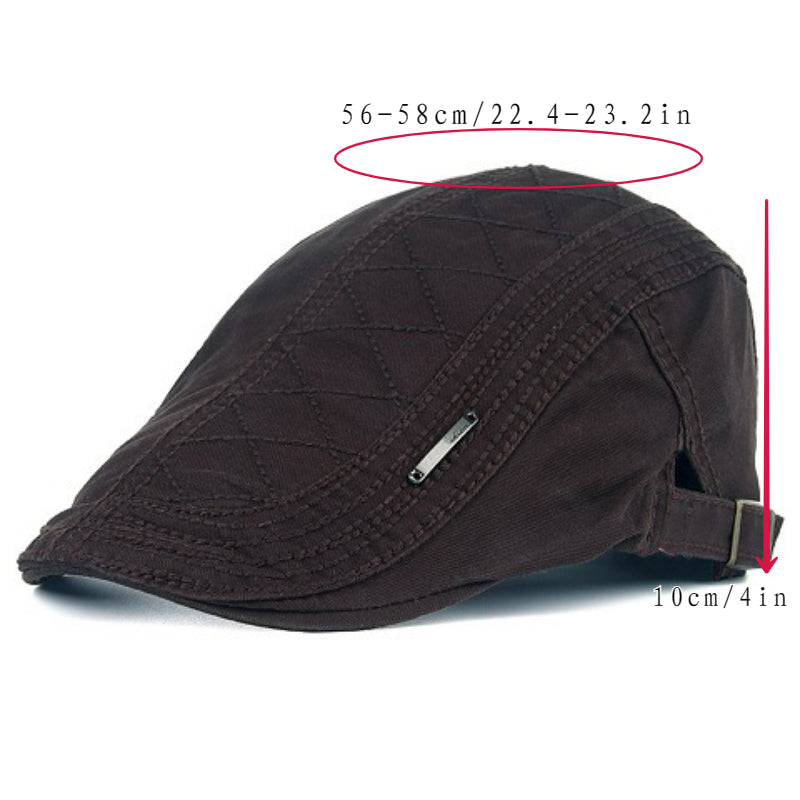 Casual Beret Mesh Peaked Cap Painter Hat Sunshade Retro Forward Hat Cowboy Hat