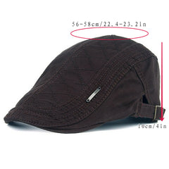 Casual Beret Mesh Peaked Cap Painter Hat Sunshade Retro Forward Hat Cowboy Hat