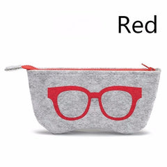 Zipper Cloth Glasses Bag Sunglasses Eyewear Accessories Men Women