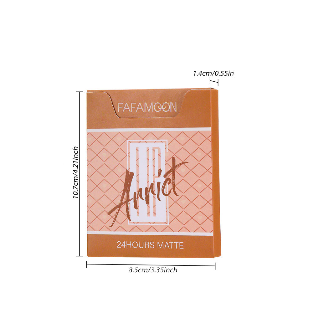 6pcs Non Stick Matte Lip Glaze Set Long Lasting Lip Gloss