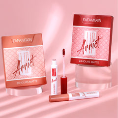 6pcs Non Stick Matte Lip Glaze Set Long Lasting Lip Gloss