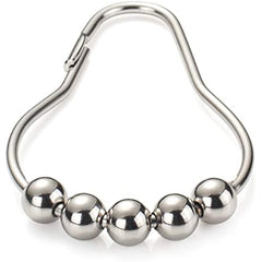 12pcs Stainless Steel Shower Curtain Hooks - Rust Proof and Easy to Install