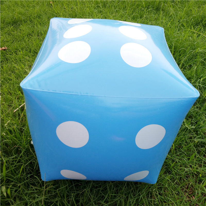 Oversized Inflatable Dice Blow Up Cube Stage Prop Party Beach Pool Toy