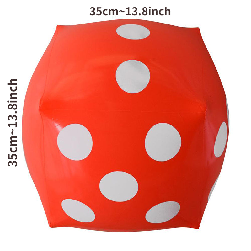 Oversized Inflatable Dice Blow Up Cube Stage Prop Party Beach Pool Toy