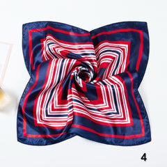 Graphic Bandana Silk Neckerchief Head Wrap Bag Handle Charm