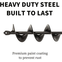 Ground Drill Joint w/ Plastic Parts Auger Spiral Drill Bit for Planting