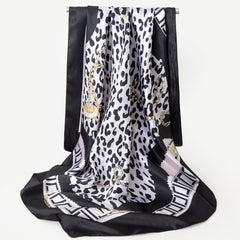 Graphic Bandana Silk Scarf Casual Shawl Scarf Wrap