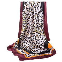 Graphic Bandana Silk Scarf Casual Shawl Scarf Wrap