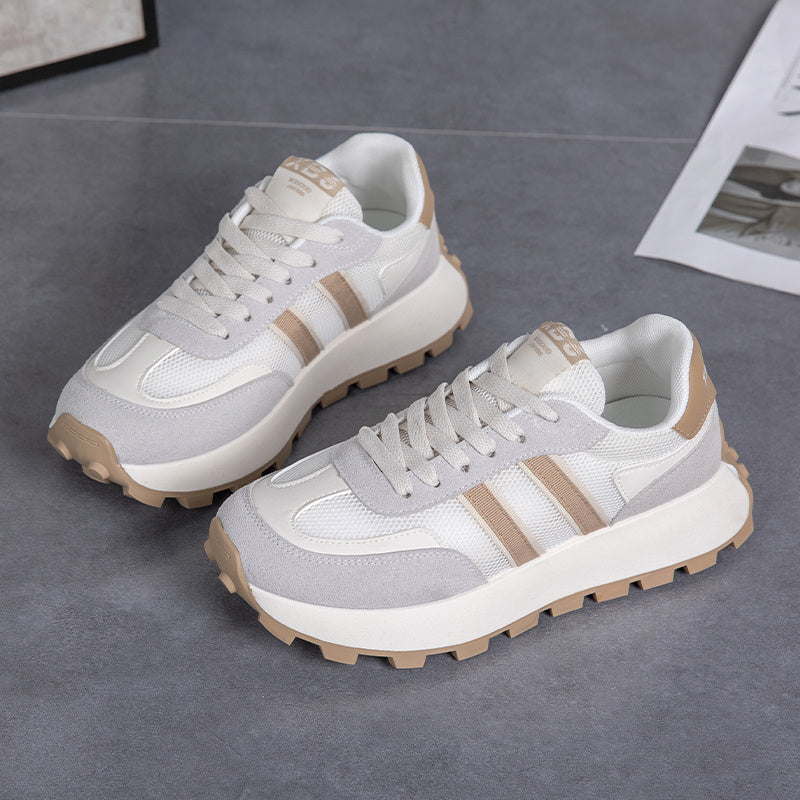 Women's Mesh Running Shoes Thick Sole Platform Casual Sneakers