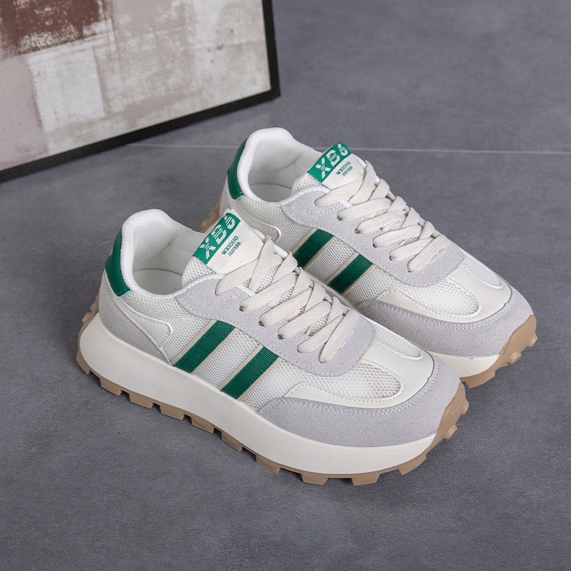 Women's Mesh Running Shoes Thick Sole Platform Casual Sneakers