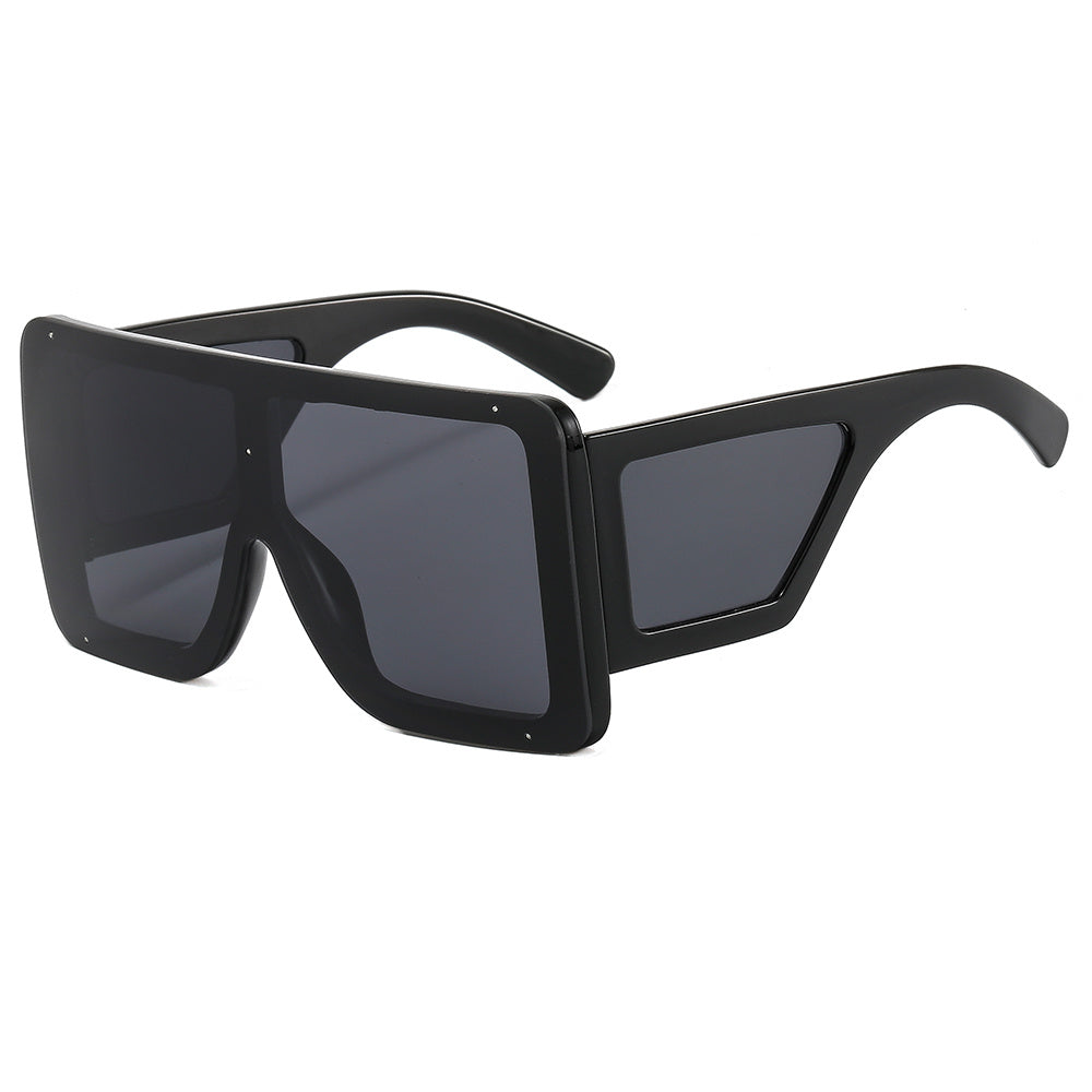 Oversized Gradient Lens Sunglasses Polarized UV400 Shield Glasses