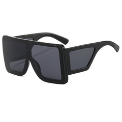 Oversized Gradient Lens Sunglasses Polarized UV400 Shield Glasses
