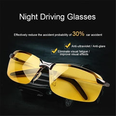 Men's Night Vision Driving Glasses Sports Sunglasses