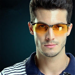 Men's Night Vision Driving Glasses Sports Sunglasses