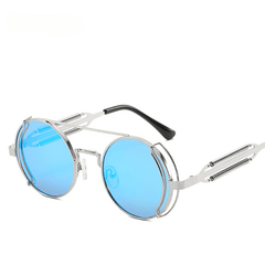 Men's Cyberpunk Round Frame Sunglasses