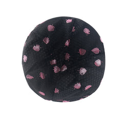 Pink Leaf Lace Soft Baggy Slouchy Beanie Hat Chemo Cap