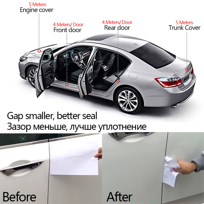 B Shape Double Layer Sealing Stickers 1m 39in - Enhance Car Interior
