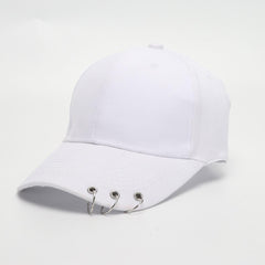 Hip Hop Men's Baseball Cap With Ring Circle Snapback Hats - Adjustable Style