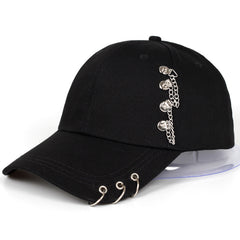 Iron Ring Ball KPOP Hats Adjustable Baseball Cap Hats Snapback Hats