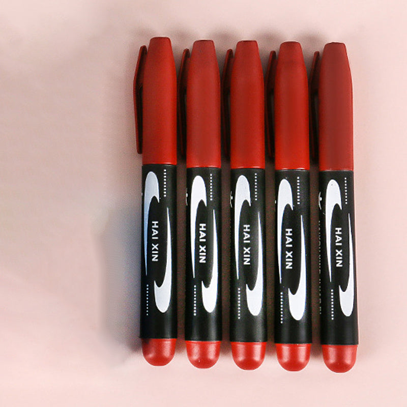 Big Head Oily Marker Pen red
