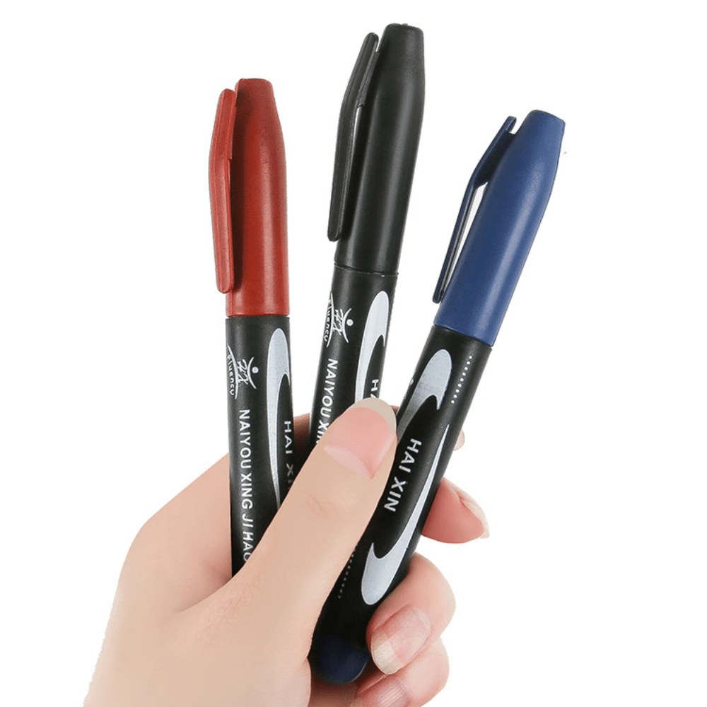Big Head Oily Marker Pen red